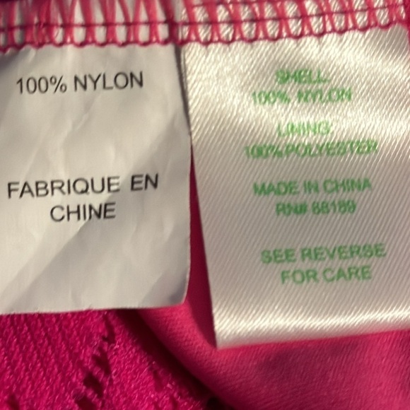 Lilly Pulitzer Emmet Bright Pink / Magenta strapless lace Maxi Dress Sz XS - Picture 11 of 11